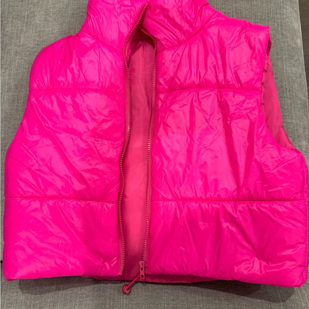 Kids Pink Puffer Vest